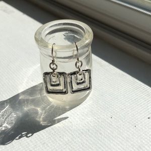 Silver earrings